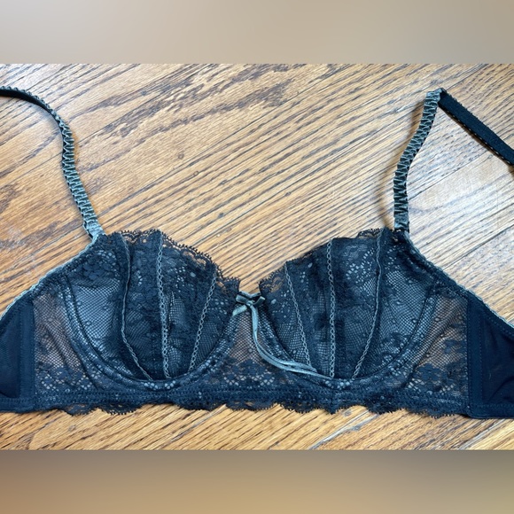 NWOT - Elle Macpherson - 34A Dentelle Underwire Bra in Jet Pewter - Picture 3 of 9